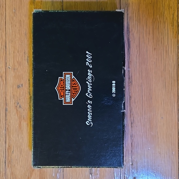 HARLEY DAVIDSON 2001 Season's Greetings Celebrate On All Cylinders Pewter Orname - Picture 10 of 10
